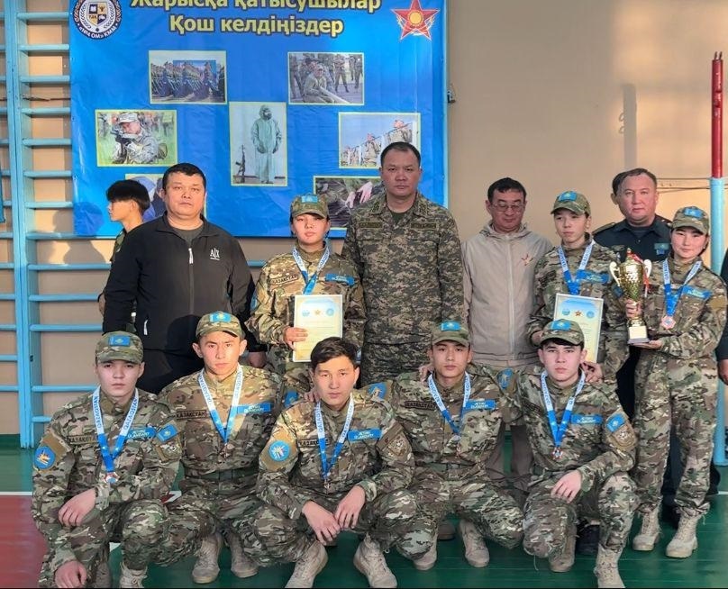 "Жас Сарбаз" әскери-спорттық ойындарда командамыз жүлделі ІІІ орынға ие болды.